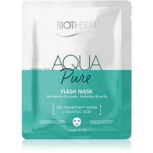 Biotherm Aqua Pure Super Concentrate jednorázová platýnková maska na obličej s hydratačním účinkem pro regeneraci pleti 35 g