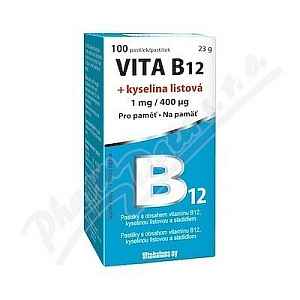 Vita B12 + kyselina listová 1 mg/400mcg tbl.100
