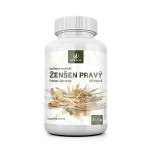 Allnature Ženšen indický 500 mg 60 kapslí