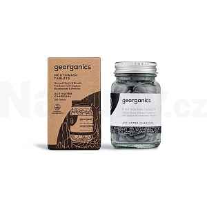 Georganics Activated Charcoal ústní voda v tabletách 180 ks