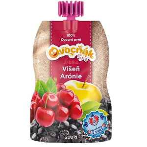 OVOCŇÁK PYRÉ JABLKO-VIŠEŇ-ARONIE 200g