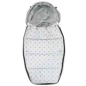 Dooky footmuff vel. L LIGHT GREY CROWNS DeLuxe