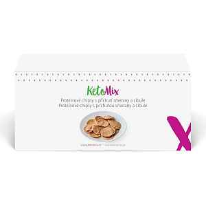 KetoMix Proteinové chipsy s příchutí cibulky 120 g