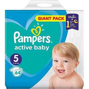 Pampers Active Baby Giant Pack S5 64ks