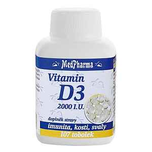 MEDPHARMA Vitamin D3 2000 I.U. 107 tobolek
