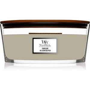 Woodwick Fireplace Fireside vonná svíčka s dřevěným knotem (hearthwick) 453,6 g