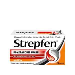 Strepfen Pomeranč bez cukru 8.75mg pastilky 24ks