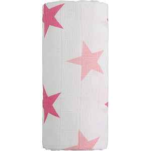 T-TOMI Velká bavlněná TETRA osuška, Pink Stars