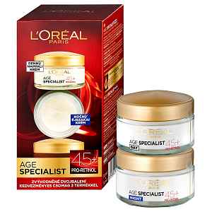 Loréal Paris Age Specialist 45+ Duopack denní + noční krém 2x50 ml