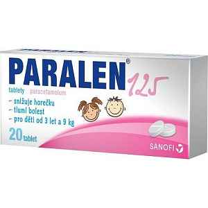 Paralen 125 tablety 20 ks