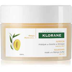 Klorane Mangue vyživující maska pro suché a poškozené vlasy (Mask with Mango Butter) 150 ml