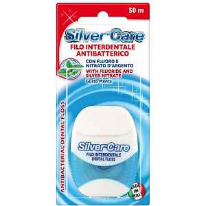 Silver Care Dentální nit fluorid a stříbro 50m