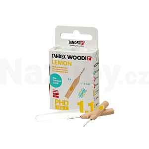 Tandex Woodi 1,1 Lemon mezizubní kartáček 6 ks