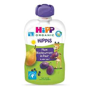 Hipp BIO Hippies hruška-černý rybíz-švestka 100 g