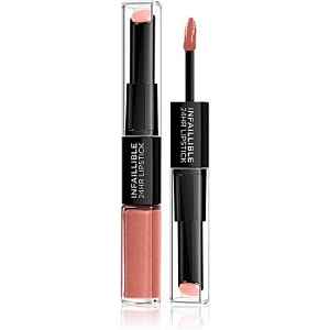 L’Oréal Paris Infallible dlouhotrvající rtěnka a lesk na rty 2 v 1 odstín 312 Incessant Russet 5 ml
