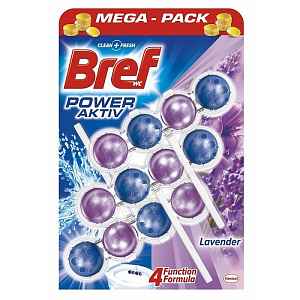 Bref Power Aktiv WC blok, Lavender  3 x 50 g