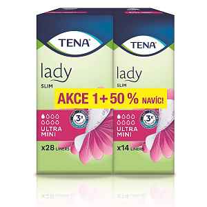Tena Lady Slim Ultra Mini inkontinenční vložky 28 ks + 50 % navíc