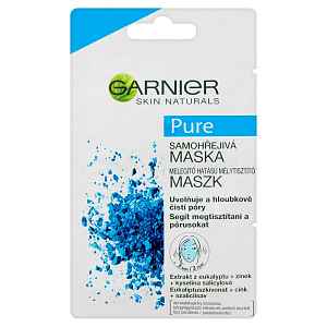 GARNIER Pure Samohřejivá pleťová maska 2 x 6 ml