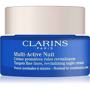 Clarins Multi-Active noční revitalizační krém na jemné linky pro normální až smíšenou pleť  50 ml
