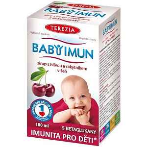 BABYIMUN sirup hlíva+rakytník příchuť višeň 100ml