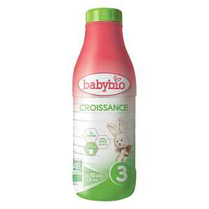 BABYBIO Croissance 3 Tekuté pokračovací kojenecké mléko od 10 měsíce do 3 let BIO 1 l