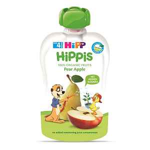 HiPP BIO Hippies Hruška-Jablko od uk. 4.-6. měsíce, 100 g
