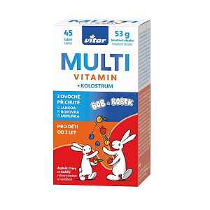 Vitar Kids Multivitamin + Kolostrum 45 tablet