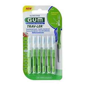 GUM Trav-Ler mezizubní kartáčky 1,1 mm zelené 6 ks