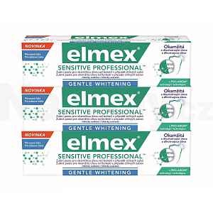 Elmex Sensitive Professional Gentle Whitening zubní pasta 3x75 ml