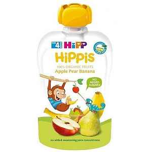 HiPP BIO 100% ovoce Jablko-Hruška-Banán 100g