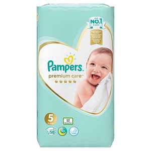 PAMPERS Premium Care vel.5 Jumbo Pack 11-16kg 58 ks