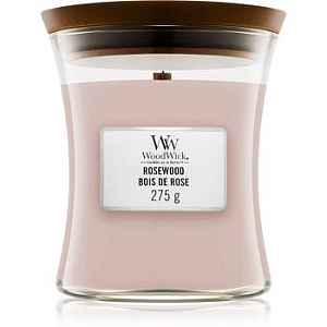 Woodwick Rosewood vonná svíčka s dřevěným knotem 85 g