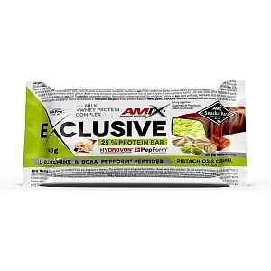 AMIX Exclusive Protein Bar, Pistácie-karamel, 40g