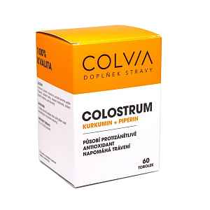 COLVIA Colostrum Kurkumin + Piperin 60 tobolek