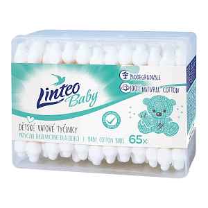 Linteo Baby Vatové tyčinky box 65 ks