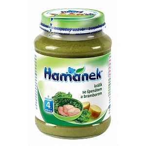 Hamánek králík se špenátem a bramborem