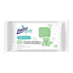 Linteo Baby Biodegradable vlhčené ubrousky 48 ks