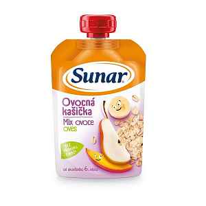Sunar Ovocná kašička mix ovoce ovesné vločky 120 g
