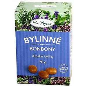 Dr.Popov Bonbony Alpské byliny 70g