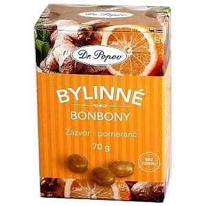 Dr.Popov Bonbony Zázvor-pomeranč 70g