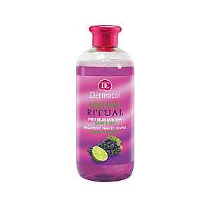 Dermacol Aroma Ritual antistresová pěna do koupele hrozny s limetkou  500 ml