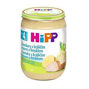HIPP BABY Brambory s králičím masem a fenyklem 190g