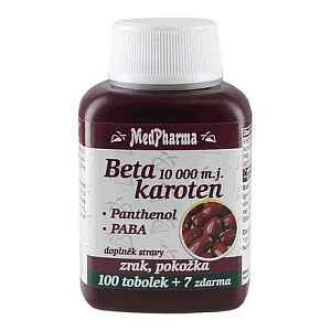 MedPharma Beta karoten 10,000 m.j. s Panthenolem + PABA, 107 tbl.