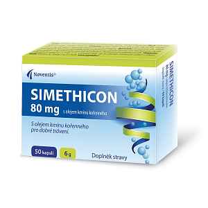 Noventis Simethicon 80 mg s olejem kmínu kořenného 50 kapslí