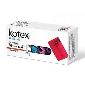 KOTEX Tampony Ultra Sorb Super 16ks