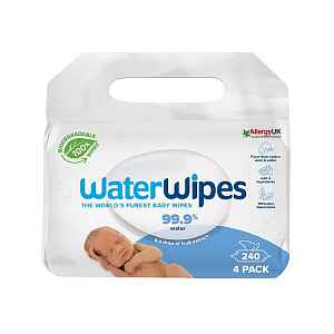 WATERWIPES 100% BIO odbouratené ubrousky 4x60ks