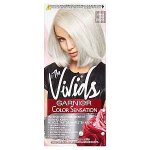 Garnier Color Sensation The Vivids intenzivní permanentní barvící krém stříbrná blond 80 ml