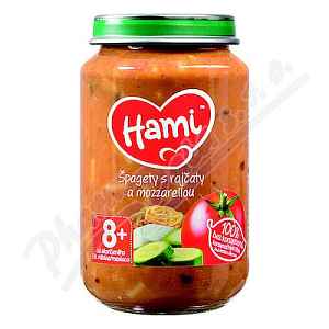 Hami příkrm špagety s rajčaty a mozzarelou 200g 8M