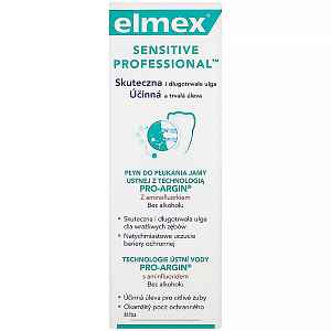 ELMEX Sensitive Professional Technologie ústní vody pro-agrin s aminfluoridem 400 ml
